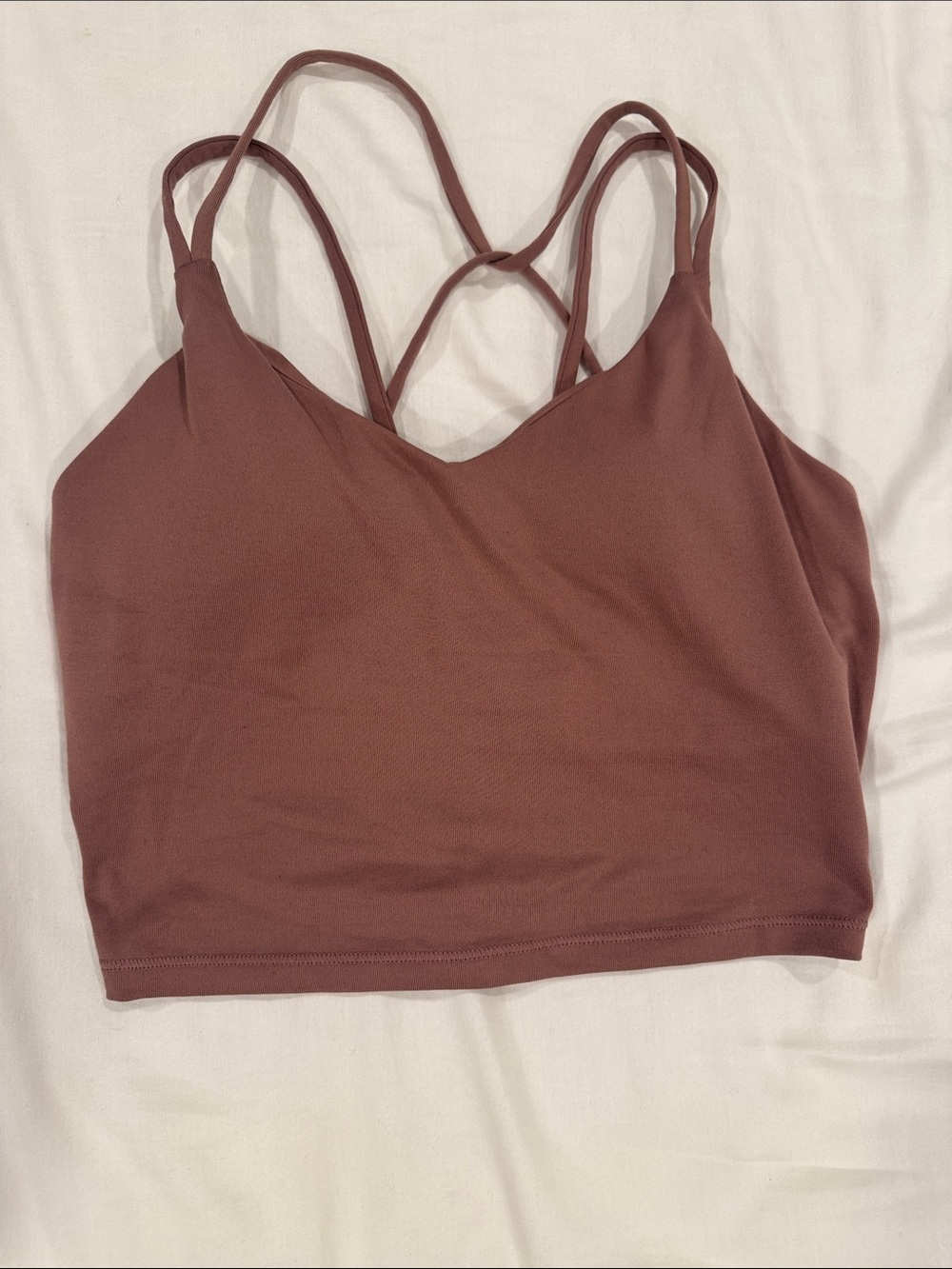 Old Navy Strappy Bralette Crop Top - Mauve Brown